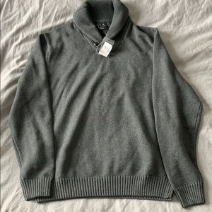 Executive Collection charcoal Shawl Sweater